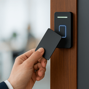 door access control with keycard