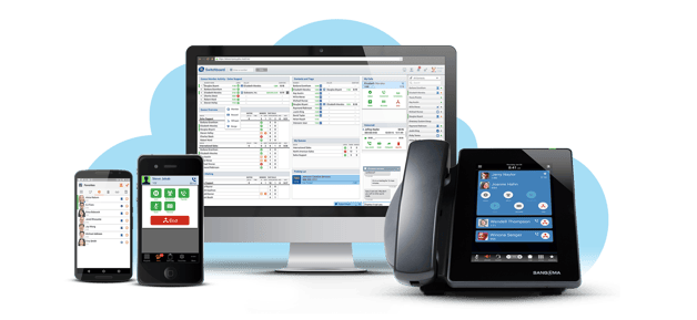 sangoma phone and sangoma switchboard app on computer and phones
